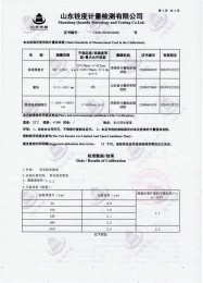 检测仪器报告证书：涂层测厚仪